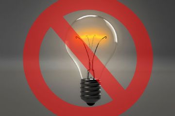 avviso di interruzione di energia elettrica